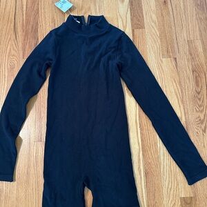 Forever 21 Ribbed Charcoal Zip-Up Top